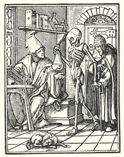 ölüm ve doktor by Hans Holbein der Jüngere