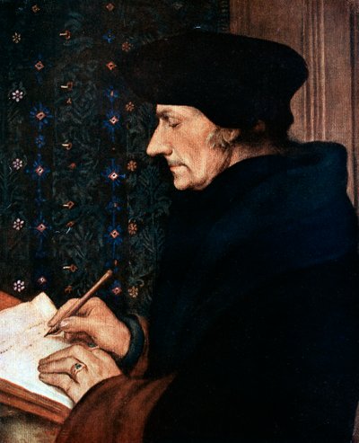Desiderius Erasmus 1497-1543, Hollandalı hümanist ve bilim adamı, 1523. by Hans Holbein der Jüngere