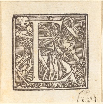 E harfi by Hans Holbein der Jüngere