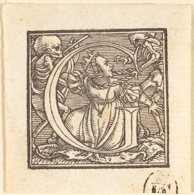 G harfi by Hans Holbein der Jüngere