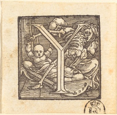 Y harfi by Hans Holbein der Jüngere