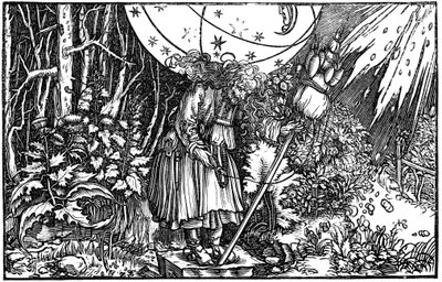 Yaşlı kadın cadı ya da dönen peri, 1547 by Hans Holbein der Jüngere