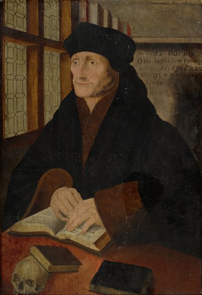 Çalışmada Rotterdam Erasmus Portresi by Hans Holbein der Jüngere
