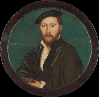 Bir Adamın Portresi, 1535 (meşe üzerine petrol ve altın) by Hans Holbein der Jüngere