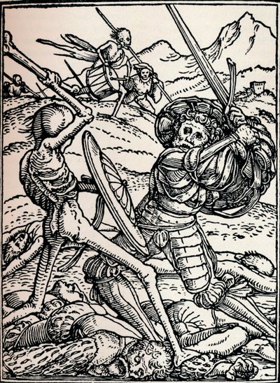 Şövalye ve Ölüm, 1538, 1917 by Hans Holbein der Jüngere