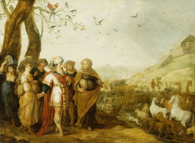 Nuh ve Ailesi Gemiye Binmeden Önce, by Hans III Jordaens