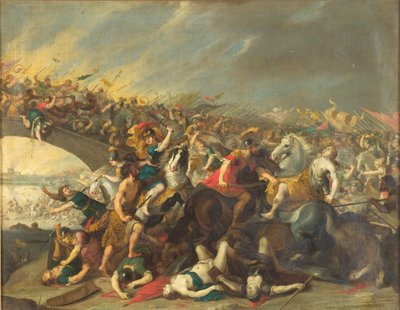 Amazonlarla savaşın by Hans I Jordaens