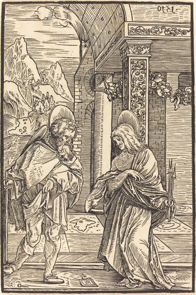 Aziz Roch ve Aziz Sebastian by Hans Leonard Schaufelein