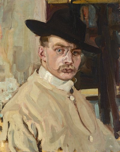 kendi kendine portre by Hans Lesker