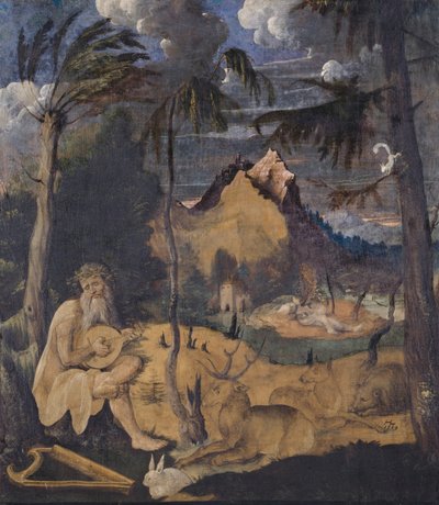 Hayvanlar Arasında Orpheus, 1519 (tuval üzerine tempera) by Hans Leu