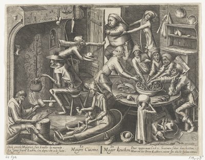 sıska mutfak Le Maigre Mutfağı / The Skinny Keucken (nesne üzerindeki başlık) by Hans Liefrinck (I)