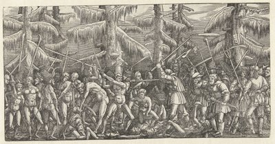 Çıplak adamlar ve köylülerin savaşı by Hans Lützelburger