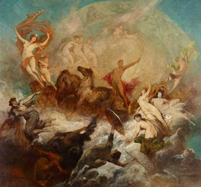 Işığın karanlığa karşı zaferi by Hans Makart