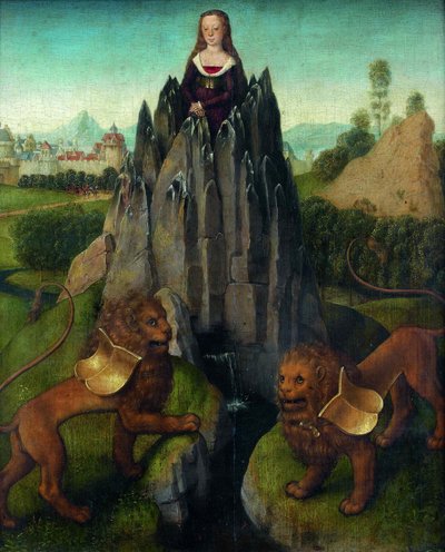 İffet Alegorisi, yaklaşık 1475. by Hans Memling