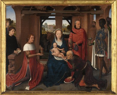 Jan Floreins Triptych'in orta paneli by Hans Memling