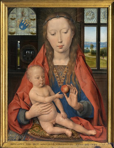 Maarten van Nieuwenhove'un Diptik Detayı by Hans Memling