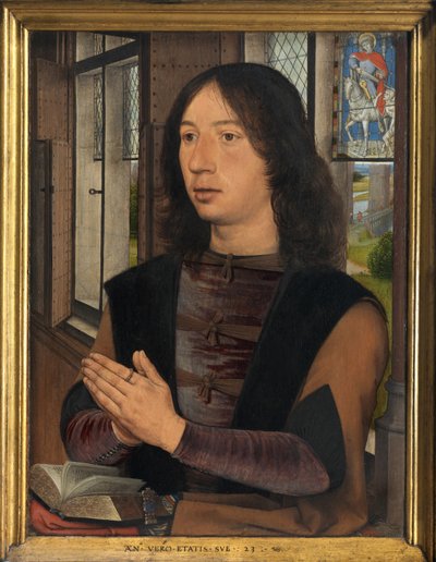 Maarten van Nieuwenhove'un Diptik Detayı by Hans Memling