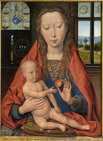 Maarten van Nieuwenhove'un Diptik Detayı by Hans Memling