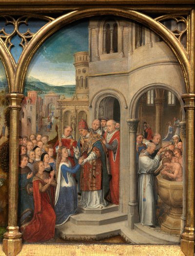 Aziz Ursula Kutsal Emaneti Detayı by Hans Memling