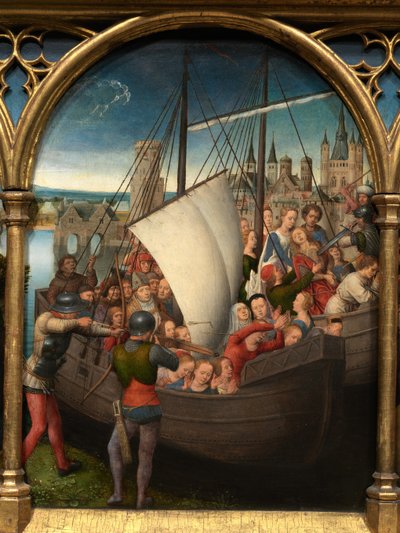 Aziz Ursula Kutsal Emaneti Detayı by Hans Memling