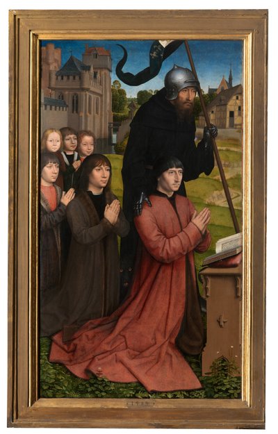 Willem Moreel Üç Parçasının Detayı by Hans Memling