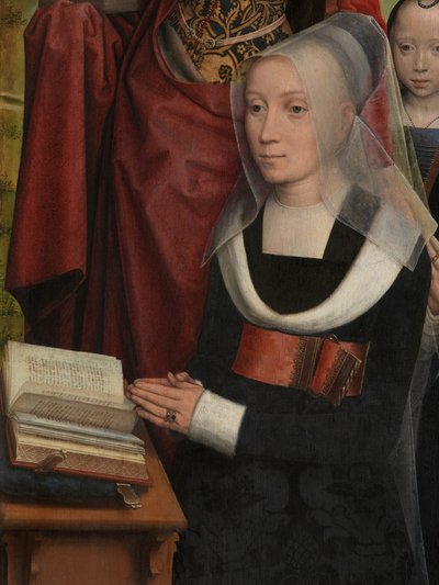Willem Moreel Üç Parçasının Detayı by Hans Memling