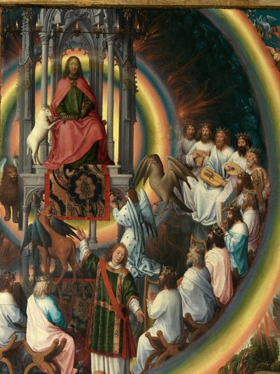 Vaftizci Yahya ve Evangelist Aziz Yahya Üç Parçasının sağ panelinin detayı by Hans Memling
