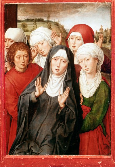 Granada İki Parçası: “Dindar kadınlar ve Aziz John Evangelist” Tablosu Hans Memling (1435/40-1494) 15. yüzyıl Dim 51x36.5 cm Granada, Kraliyet Şapeli by Hans Memling
