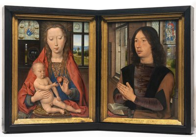 Diptych veya Maarten van Nieuwenhove by Hans Memling
