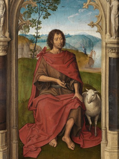 Jan Floreins Triptych'in dış paneli by Hans Memling
