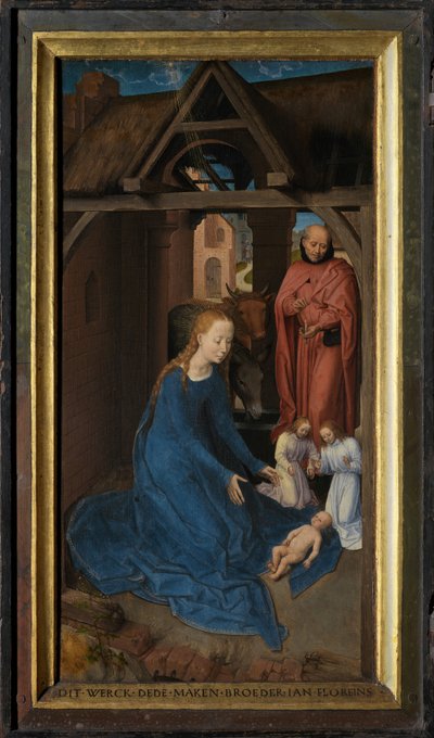 Jan Floreins Triptych'in sol paneli by Hans Memling