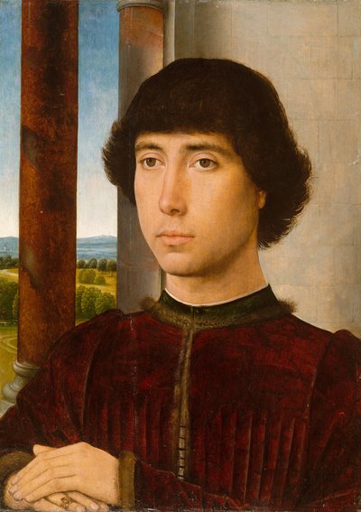 Genç Bir Adamın Portresi, yak. 1472-75. by Hans Memling
