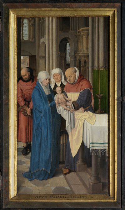 Jan Floreins Triptych'in sağ paneli by Hans Memling