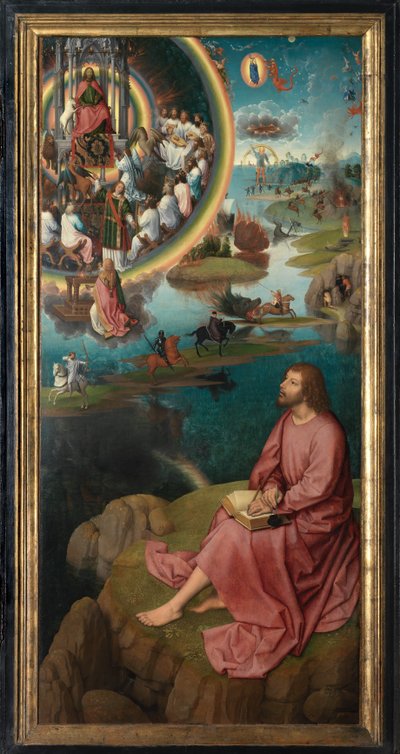 Vaftizci Yahya ve Evangelist Aziz Yahya Triptikinin sağ paneli by Hans Memling