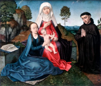 Aziz Anne, Bakire ve Çocuk ve Donör, 1927 by Hans Memling