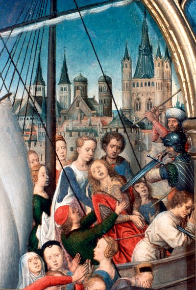 Aziz Ursula Tapınağı, Şehitlik, Detay, 1489 by Hans Memling