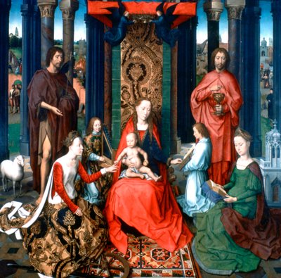 Vaftizci Yahya ve Evangelist Aziz Yahya üçlüsü, 1479 by Hans Memling