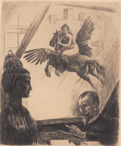 alegorik otoportre by Hans Nikolaj Hansen