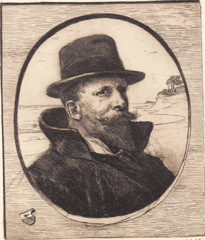 "Kendi portresi" by Hans Nikolaj Hansen