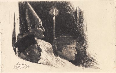 "Floransa Başpiskoposu Paskalya Ayini kutluyor" by Hans Nikolaj Hansen