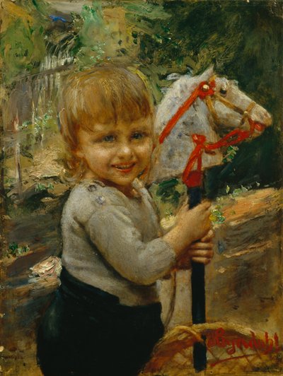 Hobi atı olan çocuk by Hans Olaf Heyerdahl