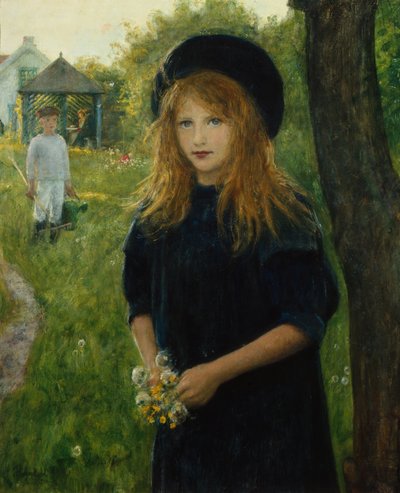 kız portresi (resim) by Hans Olaf Heyerdahl