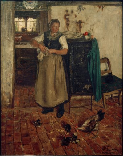 H.P.Feddersen, Friesin in der Küche by Hans Peter Feddersen der Jüngere
