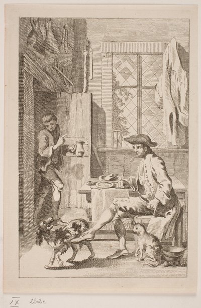 Çiftçi, Kedi ve Köpek by Hans Quist