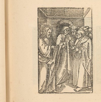 bir grup erkekle İsa by Hans Schäufelein (possibly)