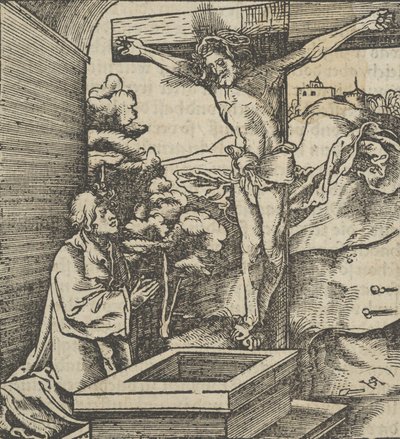 Haç Önünde Dua Eden Bir Adam, Hymmelwagen auff dem, wer wol Leben..., 1517