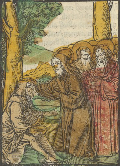 Körleri İyileştiren İsa, Das Plenarium, 1517. by Hans Schäufelein the Elder
