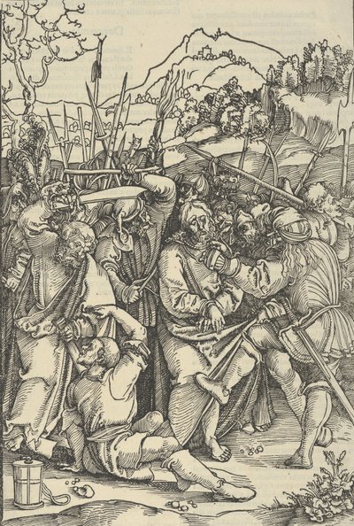 Rabbimiz İsa Mesih'in Tutkusu Aynasından Mesih'in Tutuklanması, 1507 by Hans Schäufelein the Elder