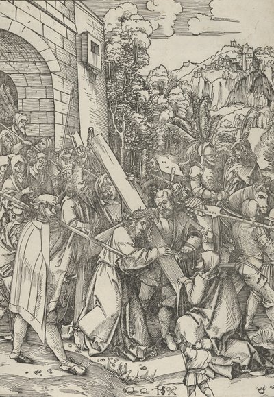 Haç Taşıma. by Hans Schäufelein the Elder