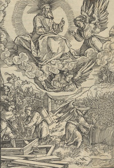 Hasat ve Kan Şarap Basını. by Hans Schäufelein the Elder